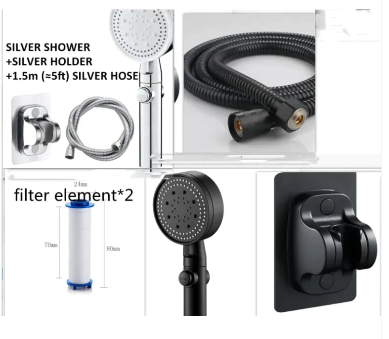 Portable Shower Nozzle Set