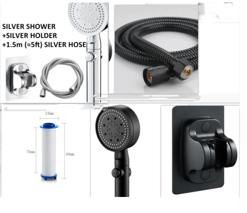 Portable Shower Nozzle Set